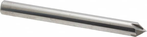 Accupro - 1/4" Diam 4 Flute Single End Solid Carbide Chamfer Mill - All Tool & Supply