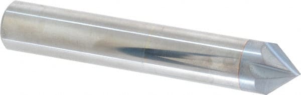 Accupro - 1/2" Diam 4 Flute Single End Solid Carbide Chamfer Mill - All Tool & Supply