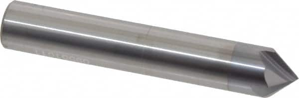 Accupro - 1/2" Diam 4 Flute Single End Solid Carbide Chamfer Mill - All Tool & Supply