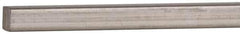 Value Collection - 12" Long x 1/8" High x 1/8" Wide, Plain Key Stock - Stainless Steel - All Tool & Supply