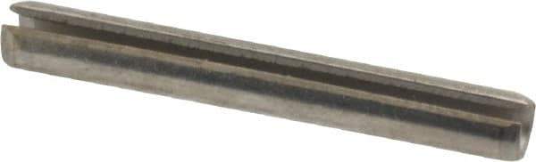 Value Collection - 1/8" Diam x 1" Long Slotted Spring Pin - Grade 18-8 Stainless Steel - All Tool & Supply