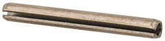 Value Collection - 1/8" Diam x 1-1/8" Long Slotted Spring Pin - Grade 18-8 Stainless Steel - All Tool & Supply