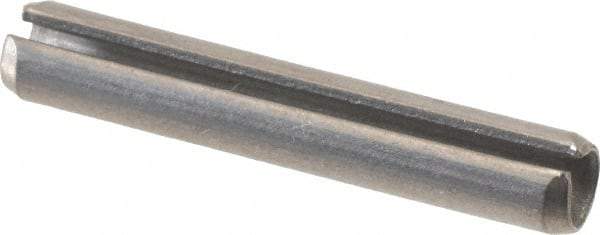 Value Collection - 3/16" Diam x 1-1/8" Long Slotted Spring Pin - Grade 18-8 Stainless Steel - All Tool & Supply