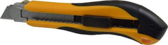 PHC - Snap Utility Knife - 4-1/4" Blade, Yellow & Black Plastic Handle, 6 Blades Included - All Tool & Supply