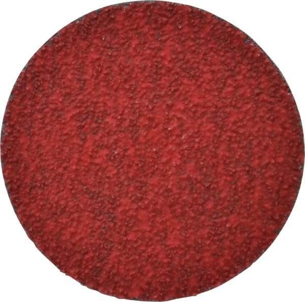 Merit Abrasives - 3" Disc Diam, 36 Grit, Ceramic Quick Change Disc - Type R Attaching System, Coated, Very Coarse Grade, 20,000 RPM - All Tool & Supply