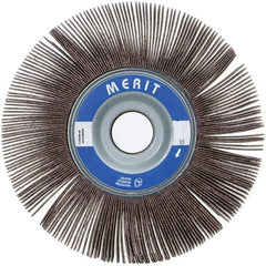 Merit Abrasives - 3-1/2" Diam, 60 Grit Ceramic Unmounted Flap Wheel - 5/8" Hole, 2" Wide, Coated, Medium Grade, 12,000 Max RPM , Cloth Backing - All Tool & Supply