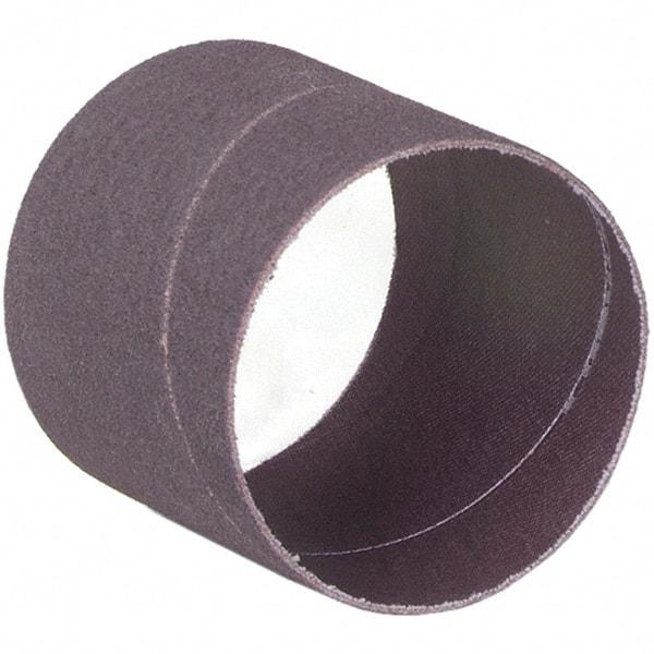 Merit Abrasives - 120 Grit Aluminum Oxide Coated Spiral Band - 2" Diam x 1" Wide, Fine Grade - All Tool & Supply