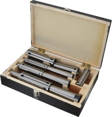 Interstate - 1 to 2" Face Diam, Expanding Lathe Mandrel Set - 3 Pieces - All Tool & Supply