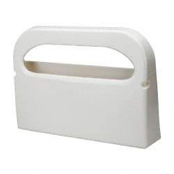 NuTrend Disposables - 500 Capacity White Plastic Toilet Seat Cover Dispenser - 11-1/2" High x 3-1/2" Deep, Holds 2 Half Fold Sleeves - All Tool & Supply