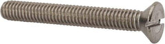 Value Collection - 5/16-18 UNC, 2-1/2" OAL Slotted Drive Machine Screw - Flat Head, Grade 316 Stainless Steel, Uncoated, Without Washer - All Tool & Supply