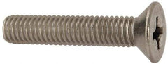 Value Collection - 3/8-16 UNC, 2" OAL Slotted Drive Machine Screw - Flat Head, Grade 316 Stainless Steel, Uncoated, Without Washer - All Tool & Supply