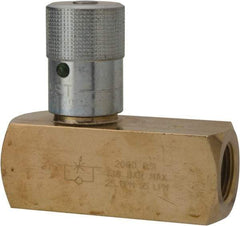 Parker - 25 GPM 3/4 Inlet Brass Hydraulic Control Valve - 3/4-14 Thread - All Tool & Supply