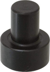 Gibraltar - 1-1/32" OAL, 7/16" Head Height, 7/8" OD, Low Carbon Steel, Ground, Press Fit Rest Button - Black Oxide Coating, 1/2" Pin Diam - All Tool & Supply