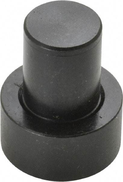 Gibraltar - 1-7/32" OAL, 1/2" Head Height, 1" OD, Low Carbon Steel, Ground, Press Fit Rest Button - Black Oxide Coating, 5/8" Pin Diam - All Tool & Supply