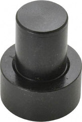 Gibraltar - 1-7/32" OAL, 1/2" Head Height, 1" OD, Low Carbon Steel, Ground, Press Fit Rest Button - Black Oxide Coating, 5/8" Pin Diam - All Tool & Supply