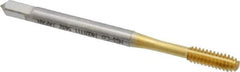 OSG - #6-32 UNC H10 Thread Limit Modified Bottoming Thread Forming Tap - Cobalt, TiN Finish, 2" OAL, 11/16" Thread Length, Right Hand Thread, Series HY-PRO NRT - All Tool & Supply