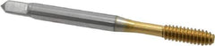 OSG - #10-24 UNC H5 Thread Limit Modified Bottoming Thread Forming Tap - Cobalt, TiN Finish, 2-3/8" OAL, 7/8" Thread Length, Right Hand Thread, Series HY-PRO NRT - All Tool & Supply