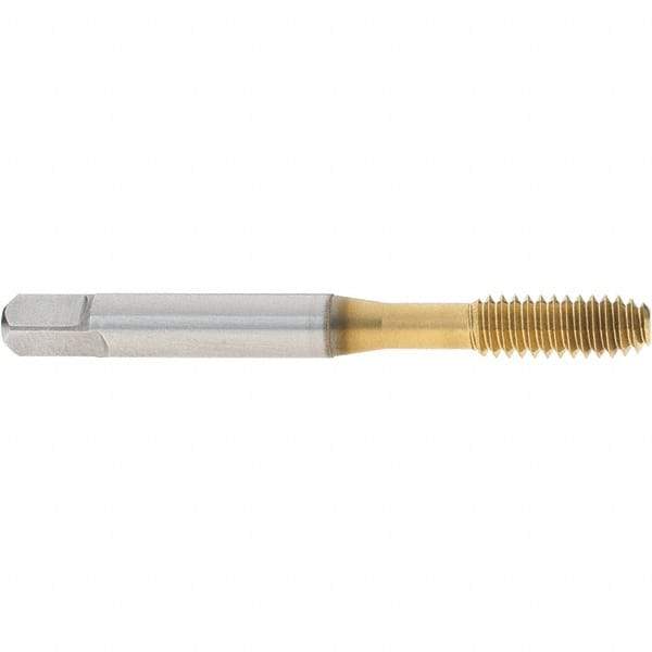 OSG - 1/4-20 UNC H3 Thread Limit Modified Bottoming Thread Forming Tap - Cobalt, TiN Finish, 2-1/2" OAL, 1" Thread Length, Right Hand Thread, Series HY-PRO NRT - All Tool & Supply