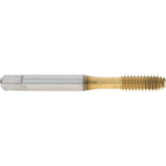 OSG - 1/4-20 UNC H3 Thread Limit Modified Bottoming Thread Forming Tap - Cobalt, TiN Finish, 2-1/2" OAL, 1" Thread Length, Right Hand Thread, Series HY-PRO NRT - All Tool & Supply