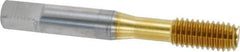 OSG - 3/8-16 UNC H4 Thread Limit Modified Bottoming Thread Forming Tap - Cobalt, TiN Finish, 2-15/16" OAL, 1-1/4" Thread Length, Right Hand Thread, Series HY-PRO NRT - All Tool & Supply