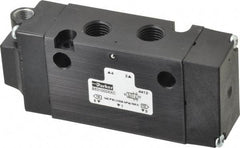 Parker - 1/4", 4-Way Body Ported Stacking Solenoid Valve - 1.4 CV Rate, Air Return, 1.89" High x 4.37" Long - All Tool & Supply