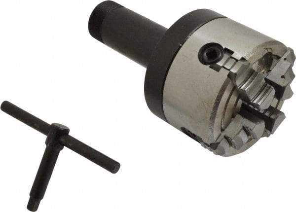 Interstate - 4 Jaws, 3" Diam, Independent Manual Lathe Chuck - 5C Mount Spindle, Reversible, 4,000 Max RPM, 0.765" Through Hole Diam, Cast Iron - All Tool & Supply