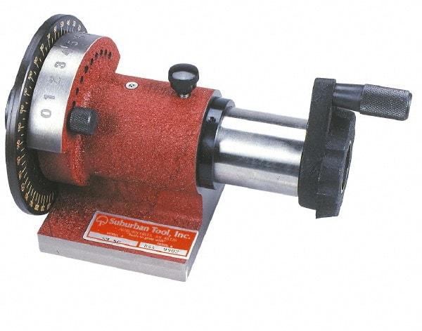 Suburban Tool - 5C Compatible, 36 Increment, Horizontal Spin Collet Indexer - 2-3/4" High Center, 1-1/8" Max Collet Capacity, 4-3/8" Wide x 9-11/16" Deep Base, 5-1/4" Overall Height, Manual Operation - All Tool & Supply