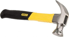 Stanley - 1 Lb Head, Curved Claw Nail Hammer - 13" OAL, Carbon Steel Head, Graphite Handle with Grip - All Tool & Supply