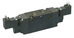 Parker - 4-Way Body Ported Stacking Solenoid Valve - 24 VDC, 1.4 CV Rate, 7.51" Long - All Tool & Supply