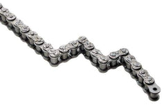 U.S. Tsubaki - 1" Pitch, Single Strand Roller Chain - Chain No. 80, 3,310 Lb. Capacity, 10 Ft. Long, 5/8" Roller Diam, 0.609" Roller Width - All Tool & Supply