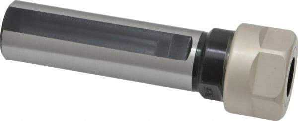 ETM - 0.022" to 0.396" Capacity, 1-3/16" Projection, Straight Shank, ER16 Collet Chuck - 3.687" OAL, 3/4" Shank Diam - Exact Industrial Supply