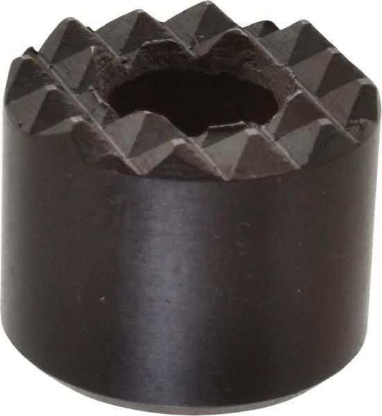 Fairlane - 5/8" Diam, 1/2" High, No. 8 C Bore SHCS, Counterbored, Fine Tooth Grade Diamond Serration Tooth Pattern, High Speed Steel, Round Positioning Gripper - Black Oxide Coated - All Tool & Supply