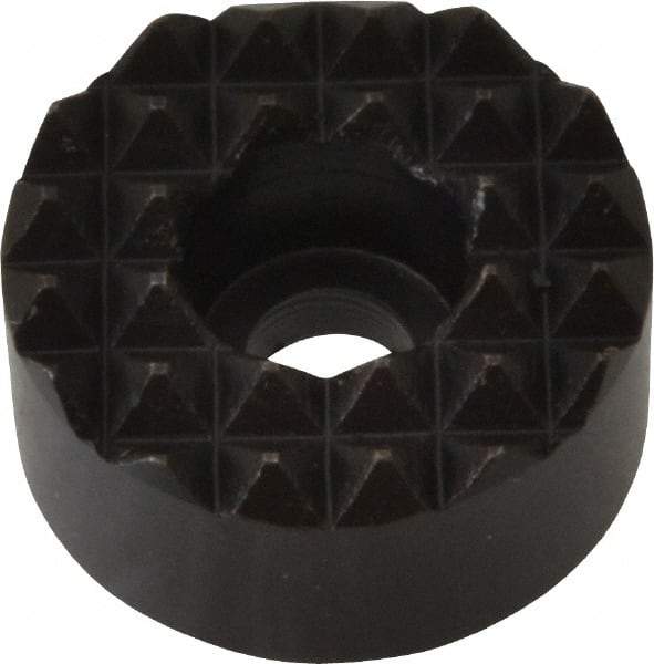 Fairlane - 3/4" Diam, 3/8" High, No. 10 C Bore SHCS, Counterbored, Fine Tooth Grade Diamond Serration Tooth Pattern, High Speed Steel, Round Positioning Gripper - Black Oxide Coated - All Tool & Supply