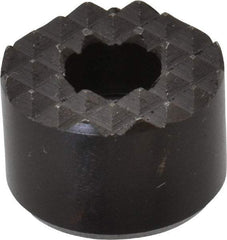 Fairlane - 3/4" Diam, 1/2" High, No. 10 C Bore SHCS, Counterbored, Fine Tooth Grade Diamond Serration Tooth Pattern, High Speed Steel, Round Positioning Gripper - Black Oxide Coated - All Tool & Supply