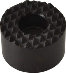 Fairlane - 3/4" Diam, 1/2" High, No. 10 C Bore SHCS, Counterbored, Extra Fine Tooth Grade Diamond Serration Tooth Pattern, High Speed Steel, Round Positioning Gripper - Black Oxide Coated - All Tool & Supply