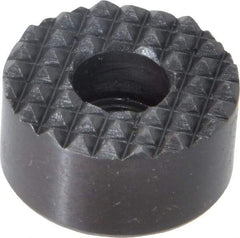 Fairlane - 1" Diam, 1/2" High, 1/4 C Bore SHCS, Counterbored, Fine Tooth Grade Diamond Serration Tooth Pattern, High Speed Steel, Round Positioning Gripper - Black Oxide Coated - All Tool & Supply