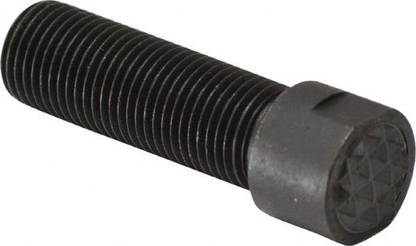 Fairlane - Serrated Tooth, 1/2-20, 3/16" Internal Hex, 1-1/2" Shank Length, 1-1/2" Thread Length, Black Oxide Finish, Round Head, Adjustable Positioning Gripper - 1/2" Pad Diam, 5/8" Hex, 1/4" Head Height, Fine Tooth Grade - All Tool & Supply