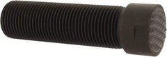 Fairlane - Serrated Tooth, 3/4-16, 5/16" Internal Hex, 2-1/2" Shank Length, 2-1/2" Thread Length, Black Oxide Finish, Round Head, Adjustable Positioning Gripper - 3/4" Pad Diam, 7/8" Hex, 1/4" Head Height, Fine Tooth Grade - All Tool & Supply