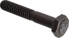 Fairlane - Serrated Tooth, 1/4-20, 1-1/2" Shank Length, 7/8" Thread Length, Black Oxide Finish, Hex Head, Adjustable Positioning Gripper - 5/16" Pad Diam, 7/16" Hex, 13/64" Head Height, Extra Fine Tooth Grade - All Tool & Supply