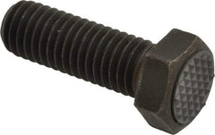 Fairlane - Serrated Tooth, 1/2-13, 1-1/2" Shank Length, 1-1/2" Thread Length, Black Oxide Finish, Hex Head, Adjustable Positioning Gripper - 5/8" Pad Diam, 3/4" Hex, 23/64" Head Height, Extra Fine Tooth Grade - All Tool & Supply