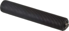 Fairlane - 3/8-24, 2" Thread Length, 3/16" Ball Diam, Serrated Ball Pad Surface, Alloy Steel, Black Oxide, Threaded, Swivel Action Gripper Assemblies - 5/32" Contact Diam, High Speed Steel Ball - All Tool & Supply