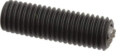 Fairlane - 5/8-11, 2" Thread Length, 3/8" Ball Diam, Serrated Ball Pad Surface, Alloy Steel, Black Oxide, Threaded, Swivel Action Gripper Assemblies - 5/16" Contact Diam, High Speed Steel Ball - All Tool & Supply