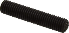 Fairlane - 5/8-11, 3" Thread Length, 3/8" Ball Diam, Serrated Ball Pad Surface, Alloy Steel, Black Oxide, Threaded, Swivel Action Gripper Assemblies - 5/16" Contact Diam, High Speed Steel Ball - All Tool & Supply