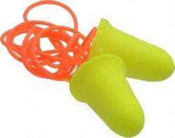 3M - Disposable, Corded, 33 dB, Taper Flare Earplugs - Neon Yellow, 200 Pairs - All Tool & Supply