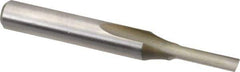 Onsrud - 1/8" Diam, 1/4" Shank Diam, 1/2" Length of Cut, 1 Flute Single Edge Straight Router Bit - 2" Overall Length, Right Hand Cut, High Speed Steel - All Tool & Supply