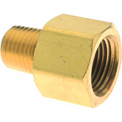 Eaton - 1/4 Male Thread x 3/8 Female Thread, Brass Industrial Pipe Adapter - All Tool & Supply