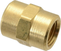 Eaton - 1/8 Female Thread, Brass Industrial Pipe Coupling - All Tool & Supply