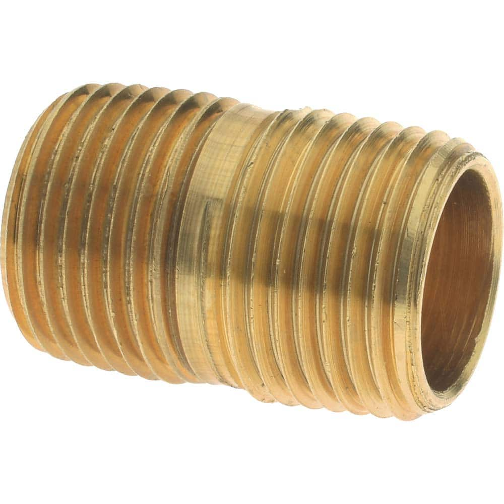 Eaton - 3/8 Male Thread, Brass Industrial Pipe Close Nipple - All Tool & Supply