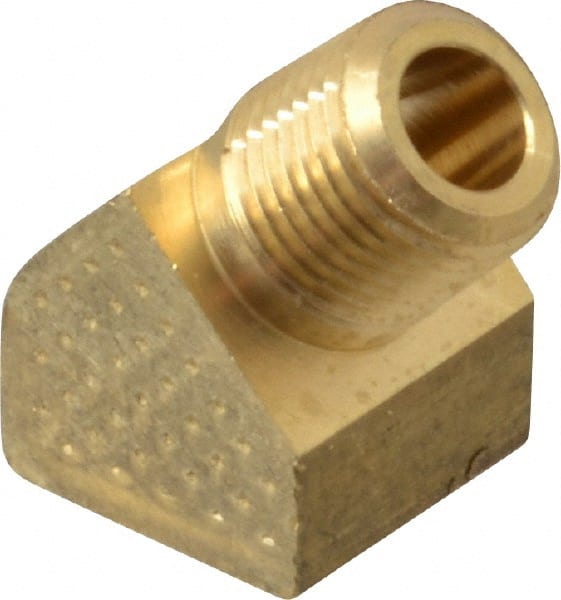 Eaton - 1/8 Male Thread x 1/8 Female Thread, Brass Industrial Pipe 45° Street Elbow - All Tool & Supply