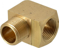 Eaton - 3/4 Male Thread x 3/4 Female Thread, Brass Industrial Pipe 90° Street Elbow - All Tool & Supply